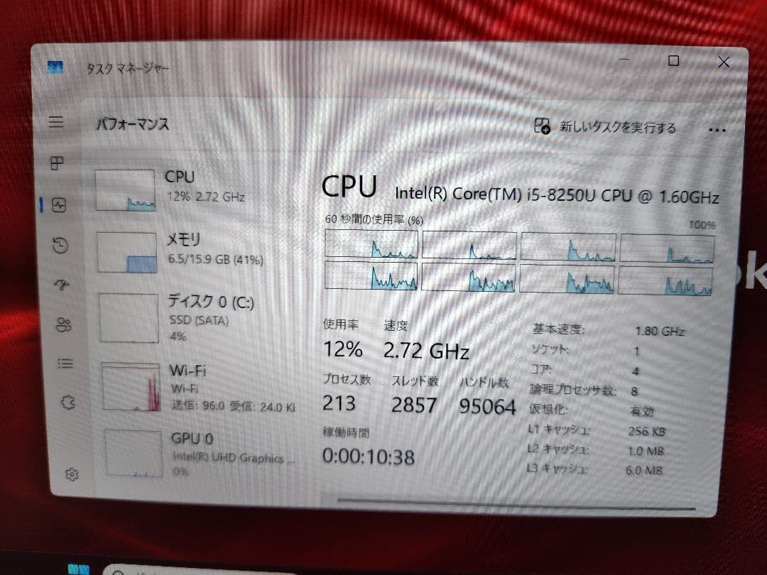 【第8世代】dynabook G83 i5-8250u SSD256G 16G