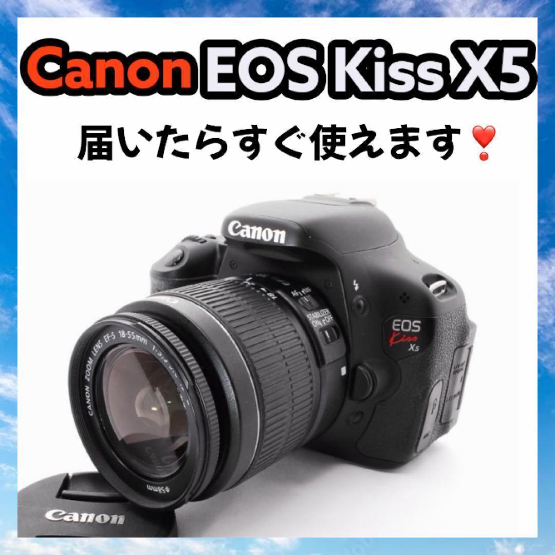 Canon EOS kiss X5✨　レンズセット　手ぶれ補正　卒業式　入学式