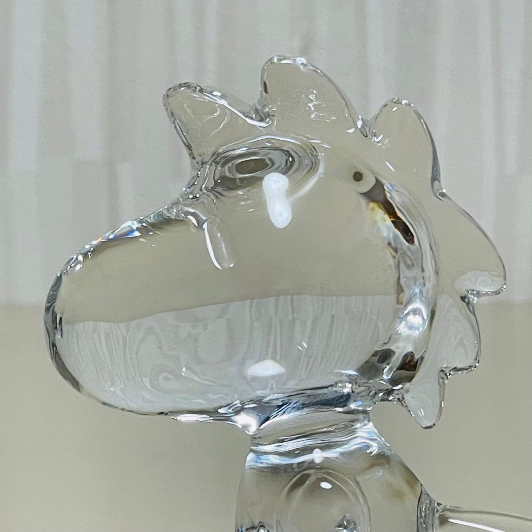 美品 Baccarat バカラ ウッドストック 置物 フィギュリン スヌーピー