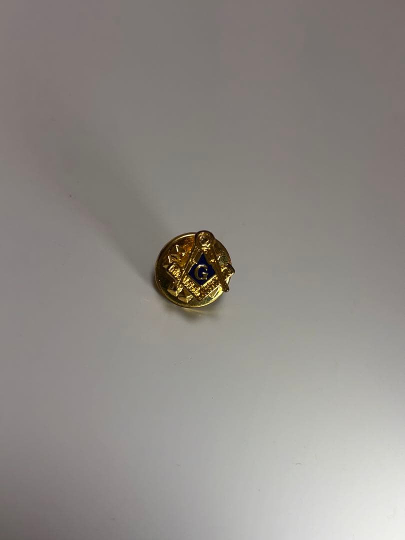 フリーメイソン 金色 バッジ