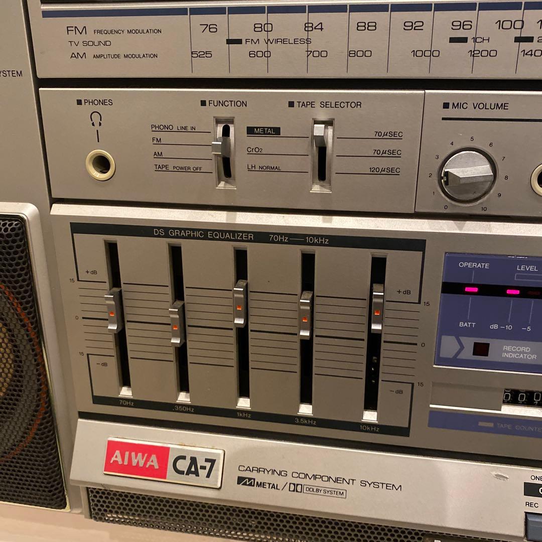 ジャンク品AIWA CARRYING COMPONENT SYSTEM CA-7