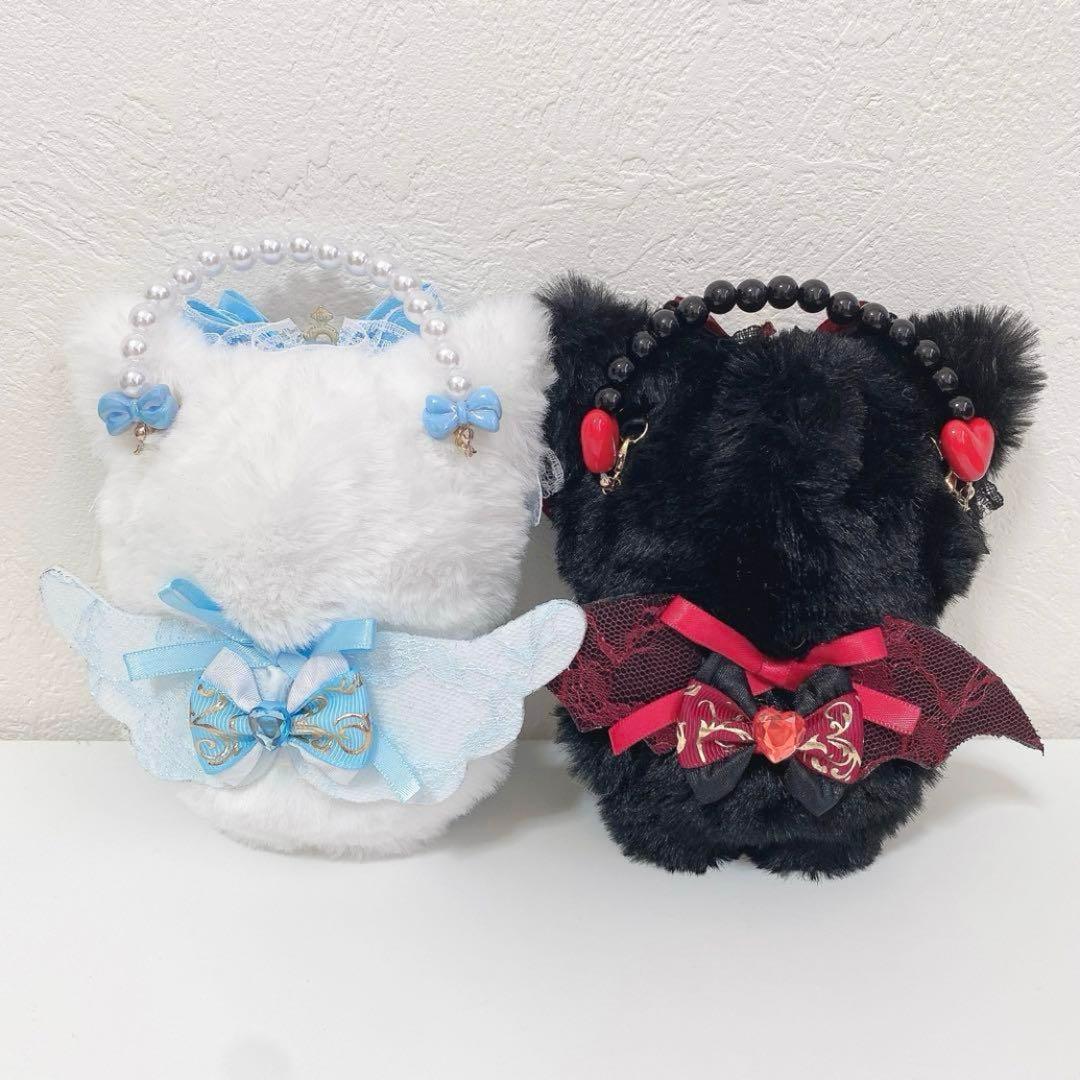 にじぱぺっと♡10cmサイズ ぬい服♡ねこちゃん 2点セット♡チャーム付き♪