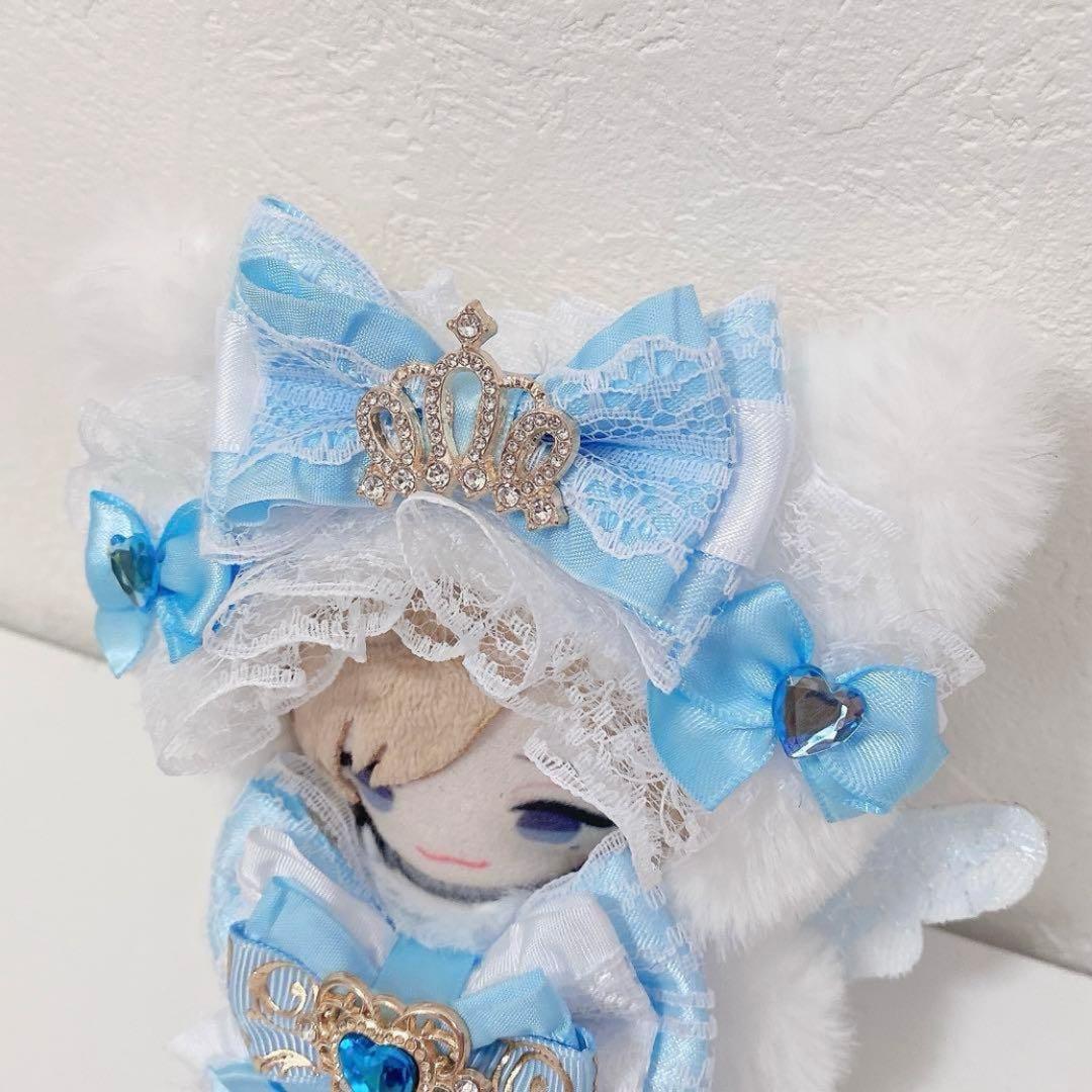 にじぱぺっと♡10cmサイズ ぬい服♡ねこちゃん 2点セット♡チャーム付き♪