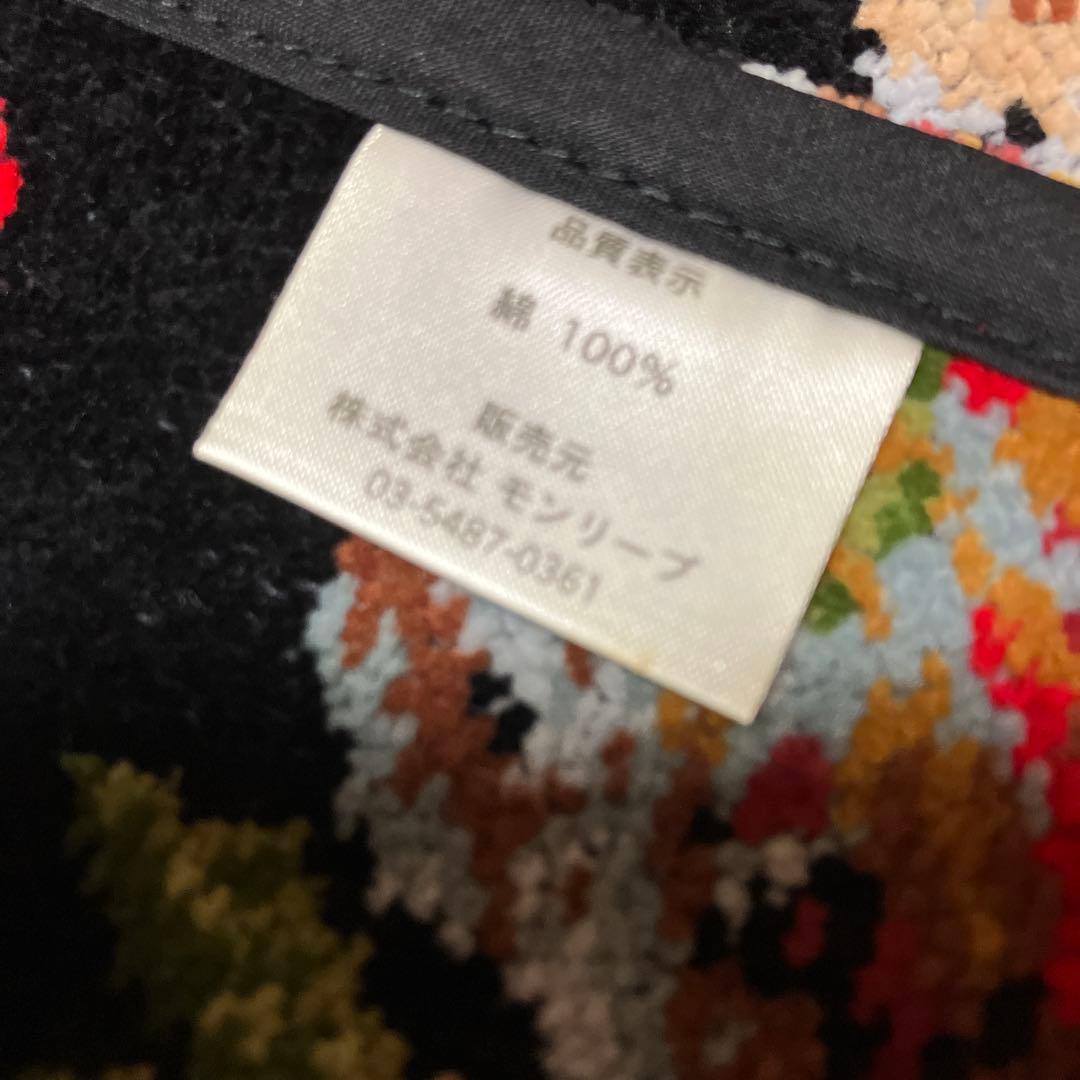 フェイラー　FEILER 花柄エプロン 黒