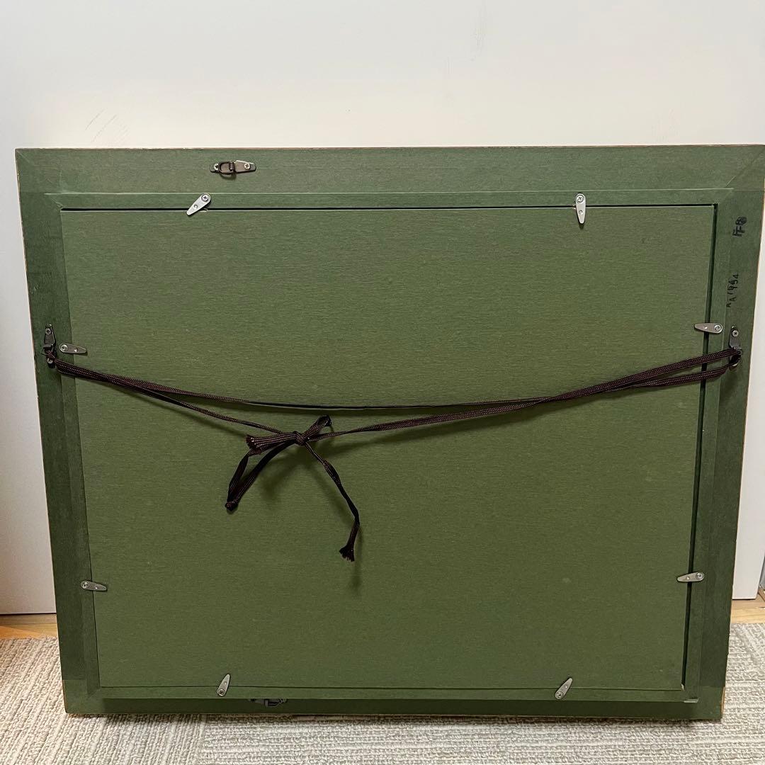 羽沢清水　浦城海岸　風景画　油彩画　額装　サイン有り