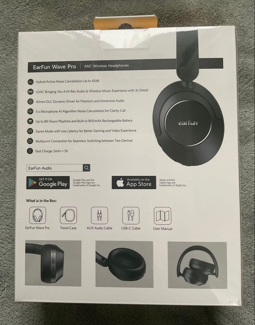 EarFun Wave Pro ワイヤレス ヘッドホン　新品未開封