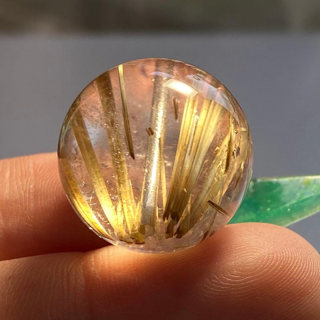 極上　大粒　タイチンルチルクォーツG963