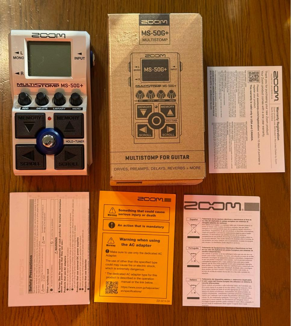 【超美品】ZOOM MULTISTOMP MS-50G+ マルチエフェクター