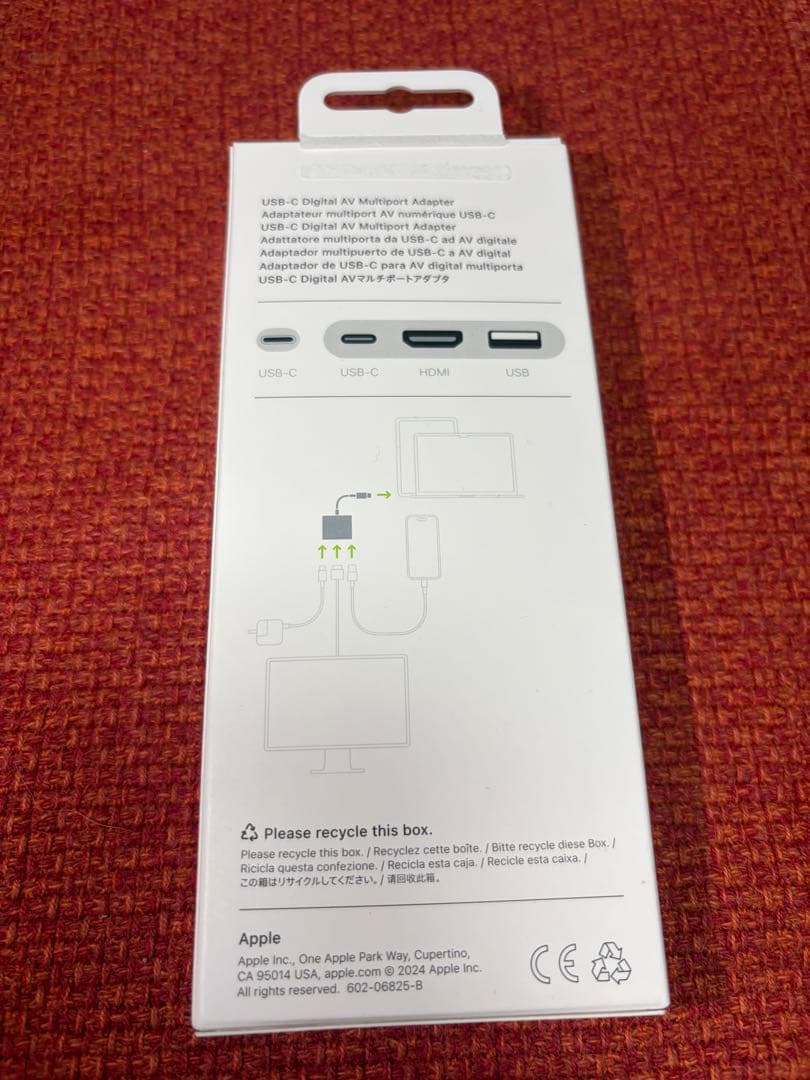 分配器・切替器 AppleUSB-C to DigitalAV MultiportAdapter