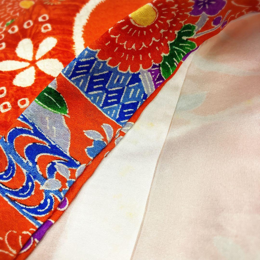 ◎mk-1886　七五三　女の子　着物・襦袢・被布　3点セット　2-6