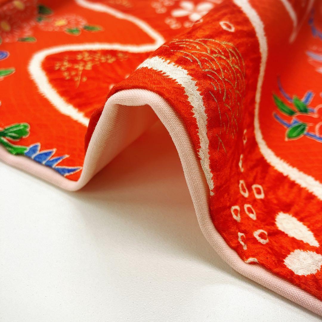 ◎mk-1886　七五三　女の子　着物・襦袢・被布　3点セット　2-6