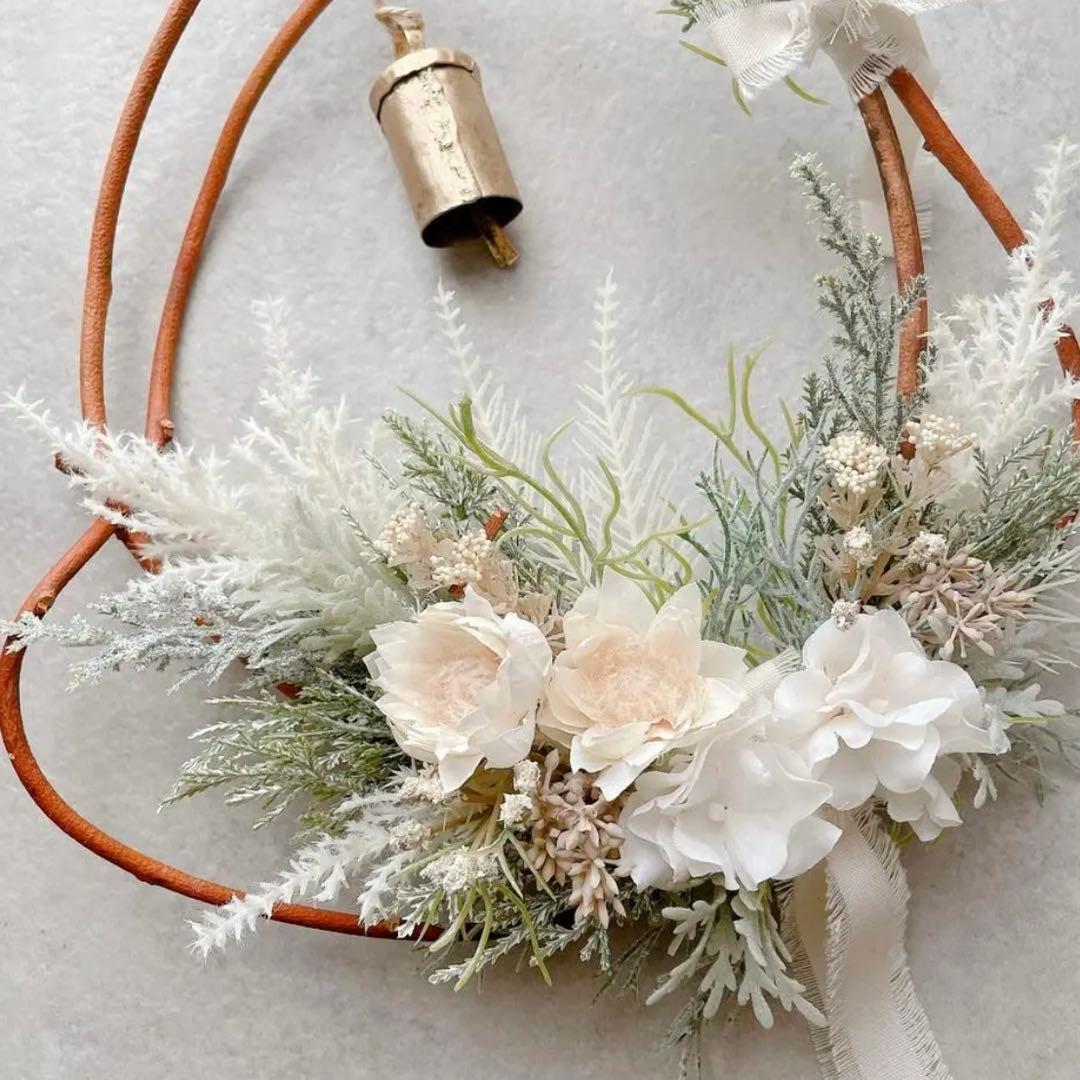 yu.s&s　2点おまとめ　造花　クリスマス　リース　　ドアリース　ベル