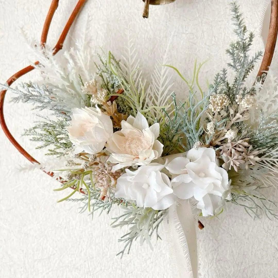 yu.s&s　2点おまとめ　造花　クリスマス　リース　　ドアリース　ベル