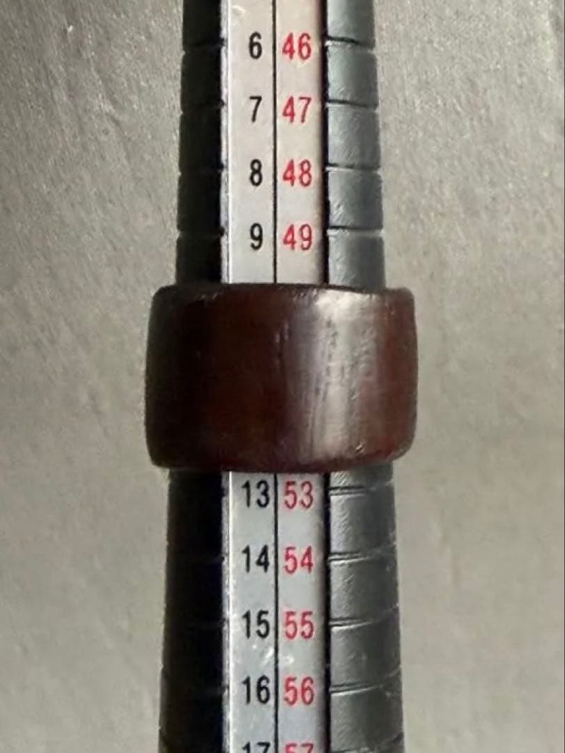 マンモス牙×黒檀×螺鈿 指輪 一点物