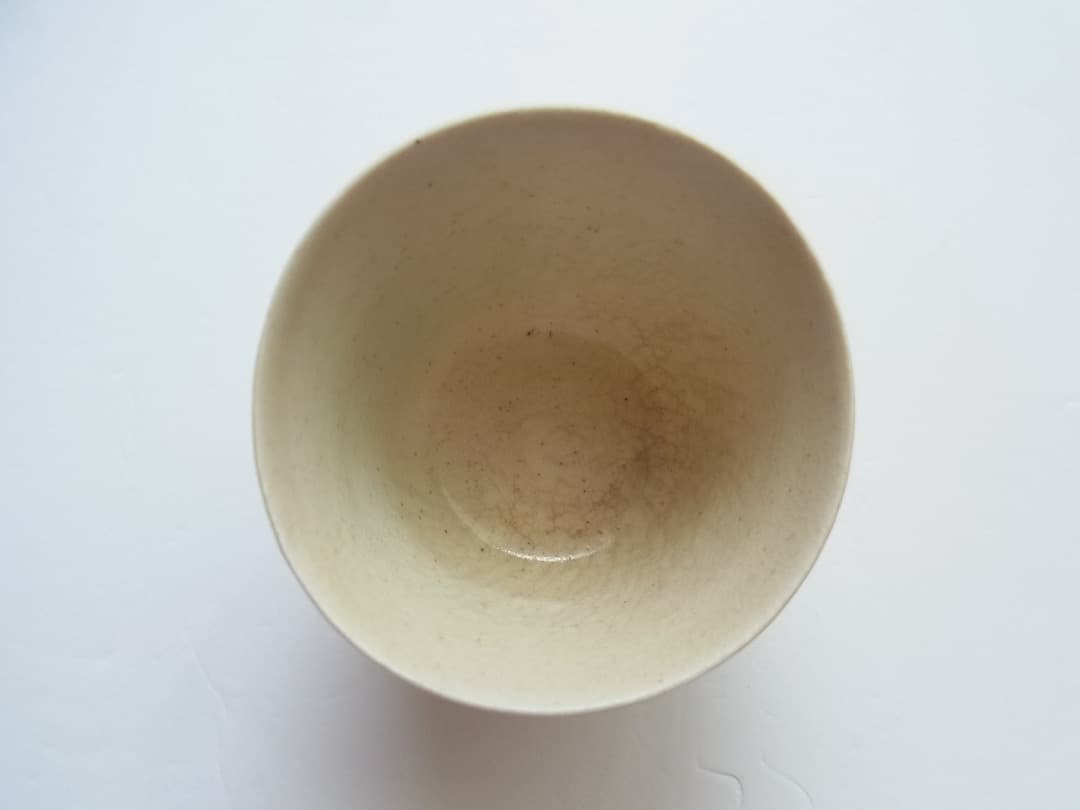 山本亮平『白瓷猪口』盃茶杯 初期伊万里 李朝 古唐津 黒高麗 オンギ くらわんか