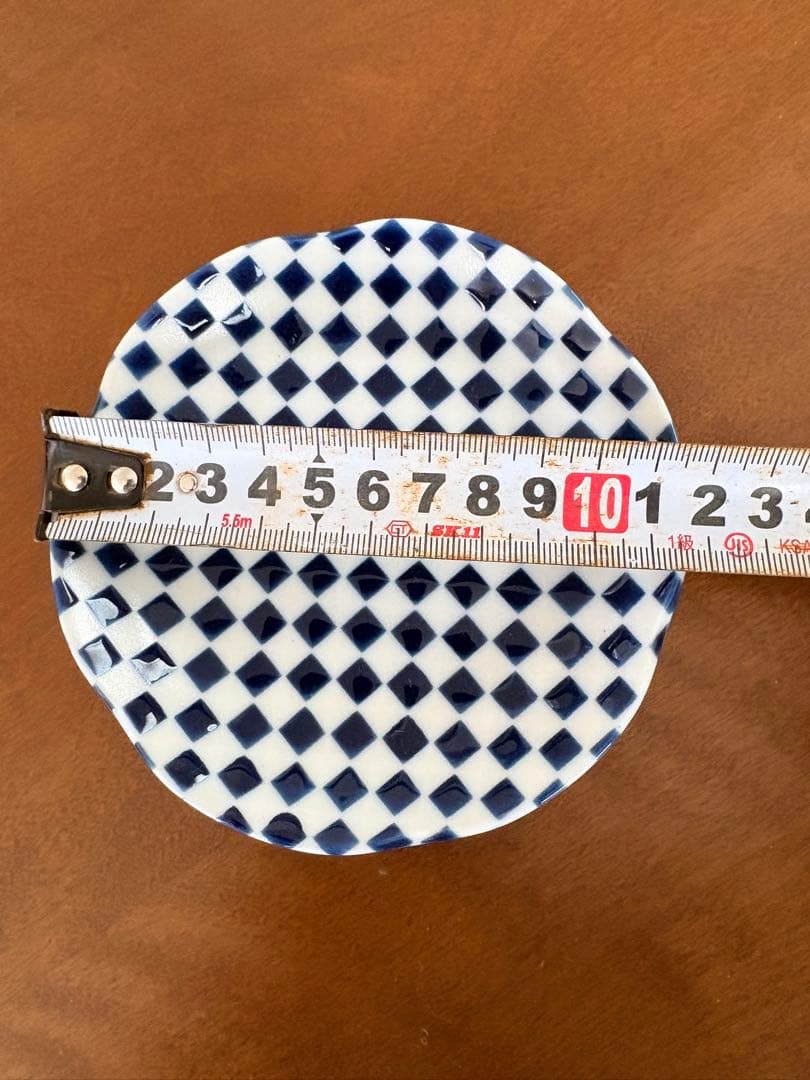 栗原はるみ　チェック柄 皿 4枚セット