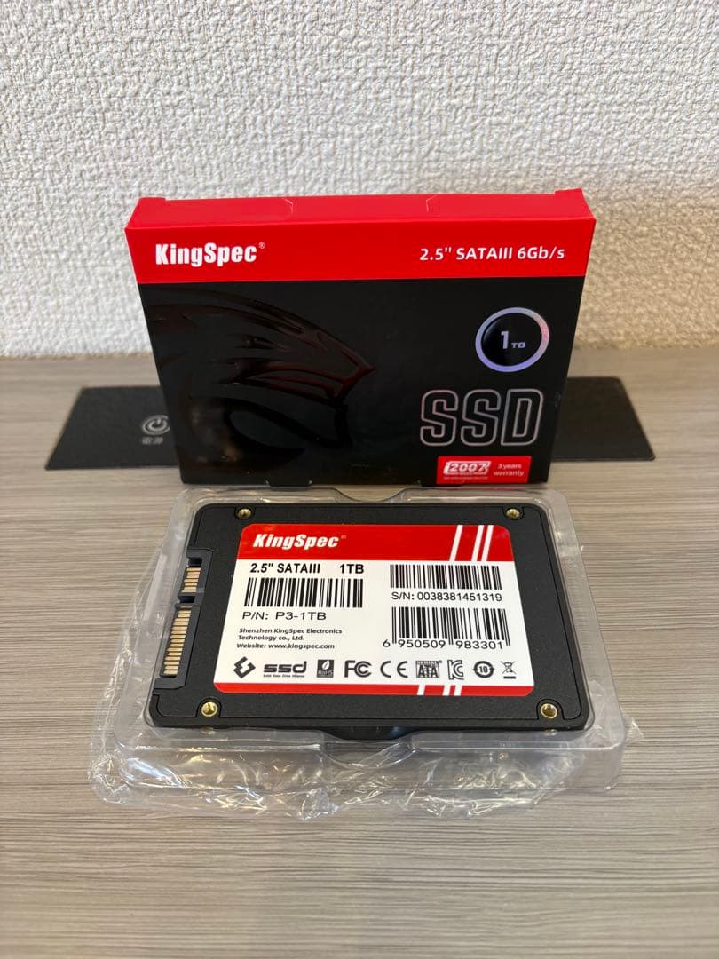 KingSpec SSD 1TB SATA3 2.5インチ