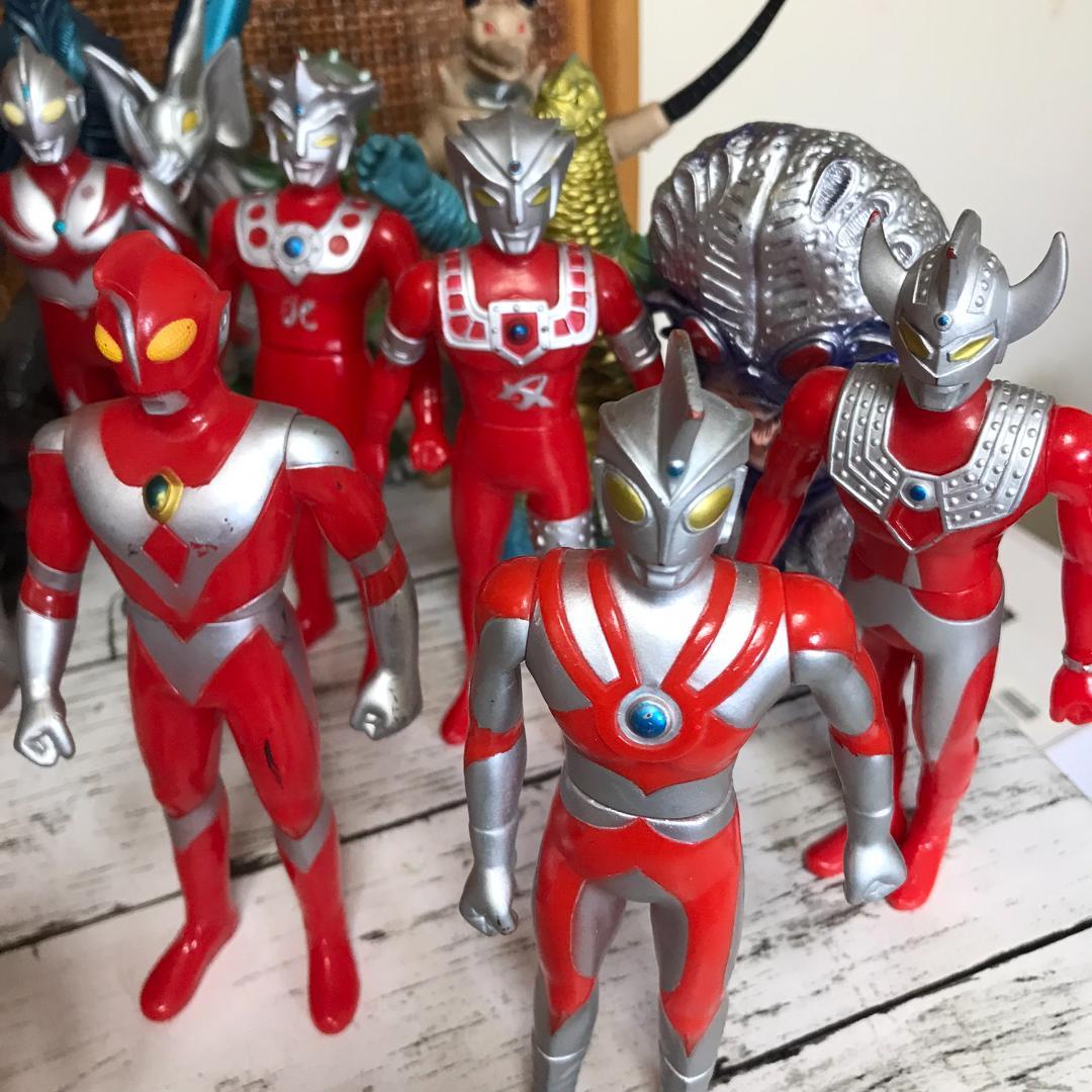 【日本製・1984年刻印多数】ウルトラマン 怪獣 ソフビ まとめ売り＋カード箱付