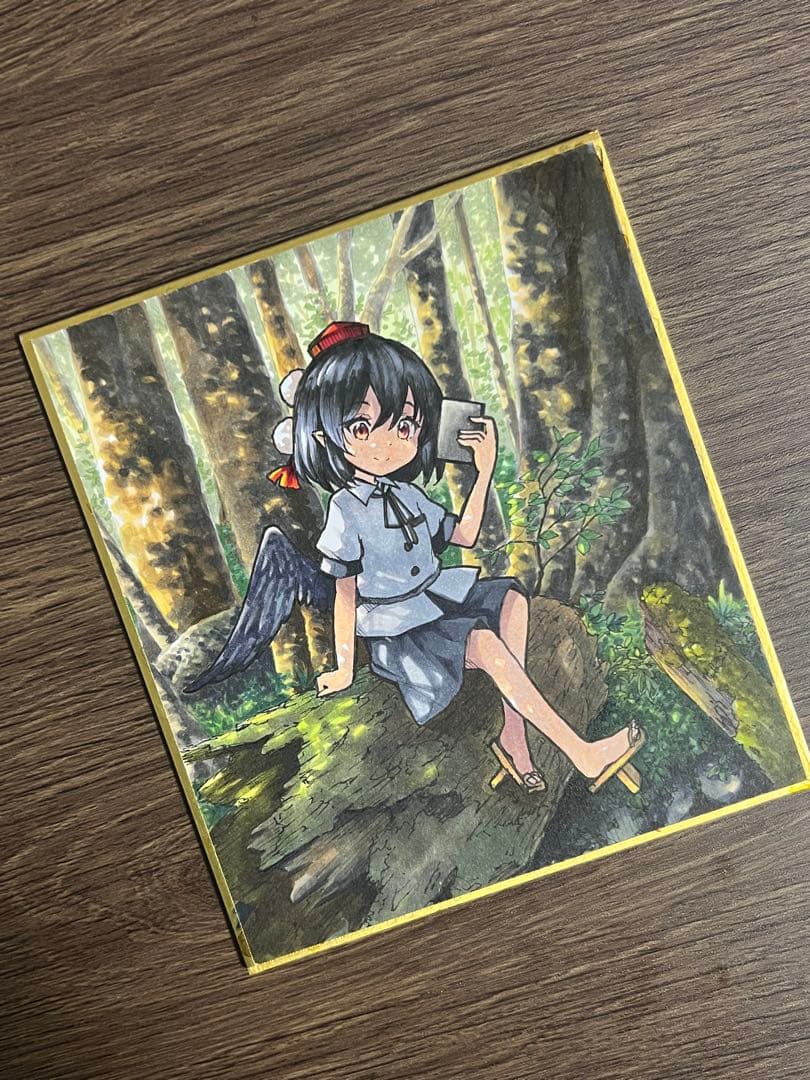 【東方】イラスト色紙【射命丸文】