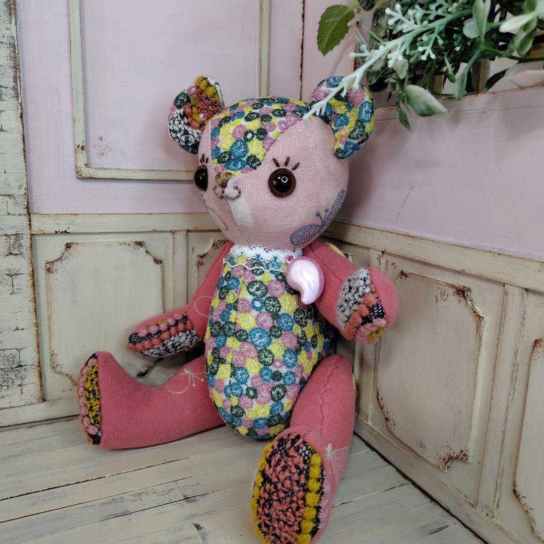 ミナペルホネン＊ハンドメイド＊ぬいぐるみ＊テディベア＊86