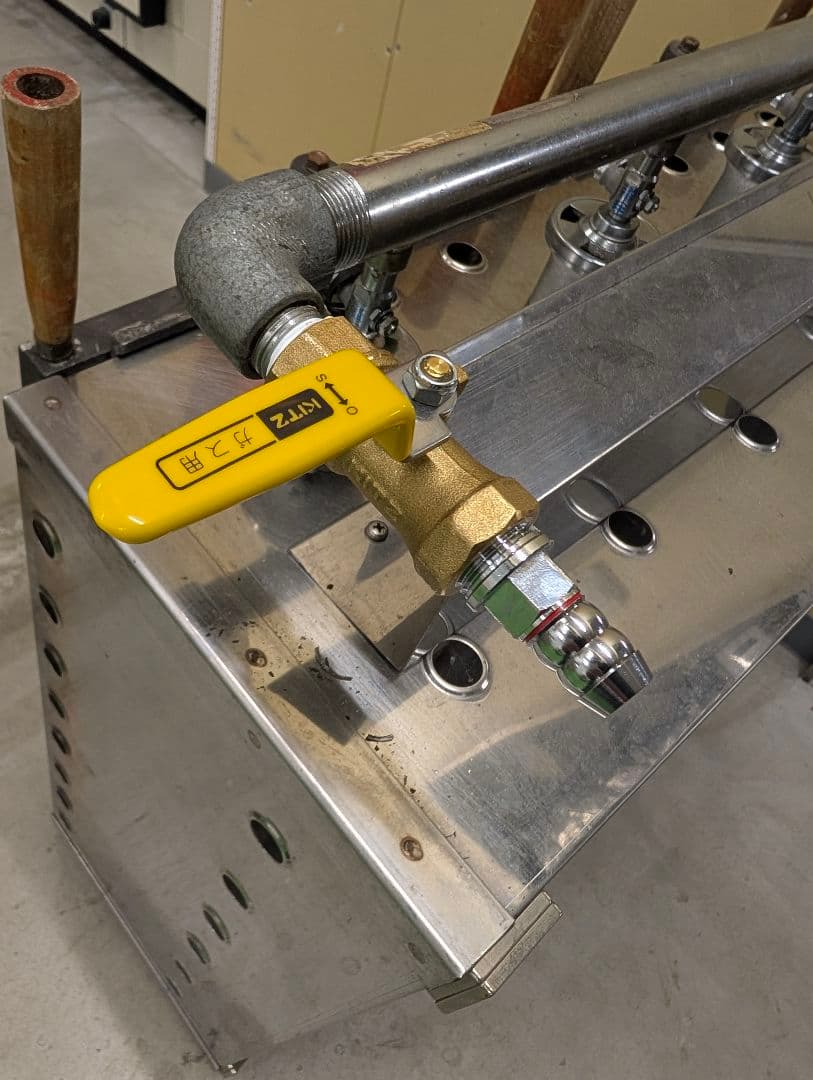 [ジャンク品] たい焼き器 魚型 都市ガス6 匹 ×2 連 12 匹　飲食店