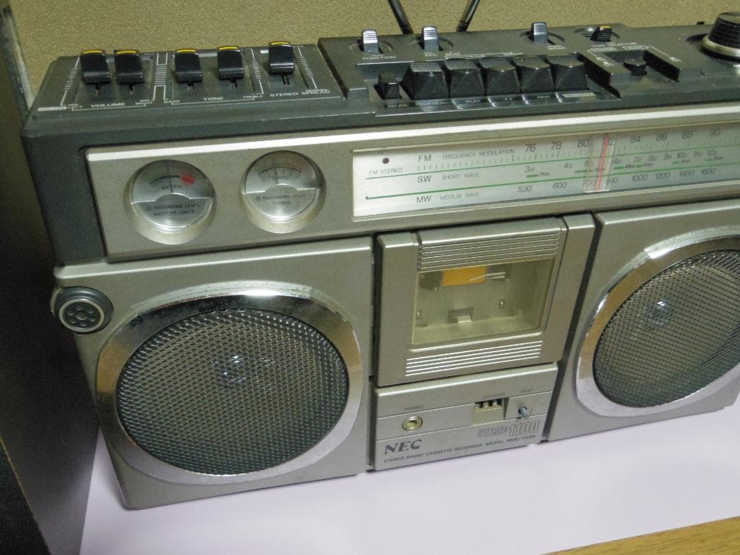 NEC ラジカセ RMS-*1100R　　専用スピーカーあり　通電確認済
