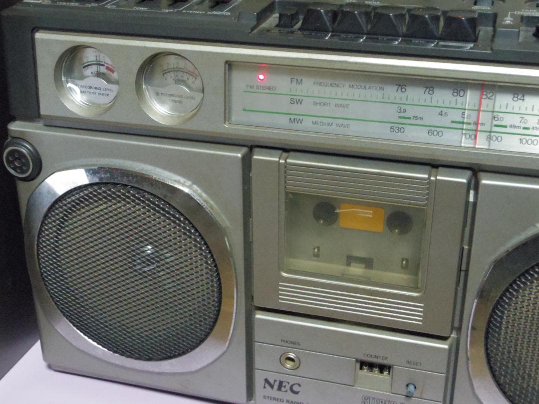 NEC ラジカセ RMS-*1100R　　専用スピーカーあり　通電確認済