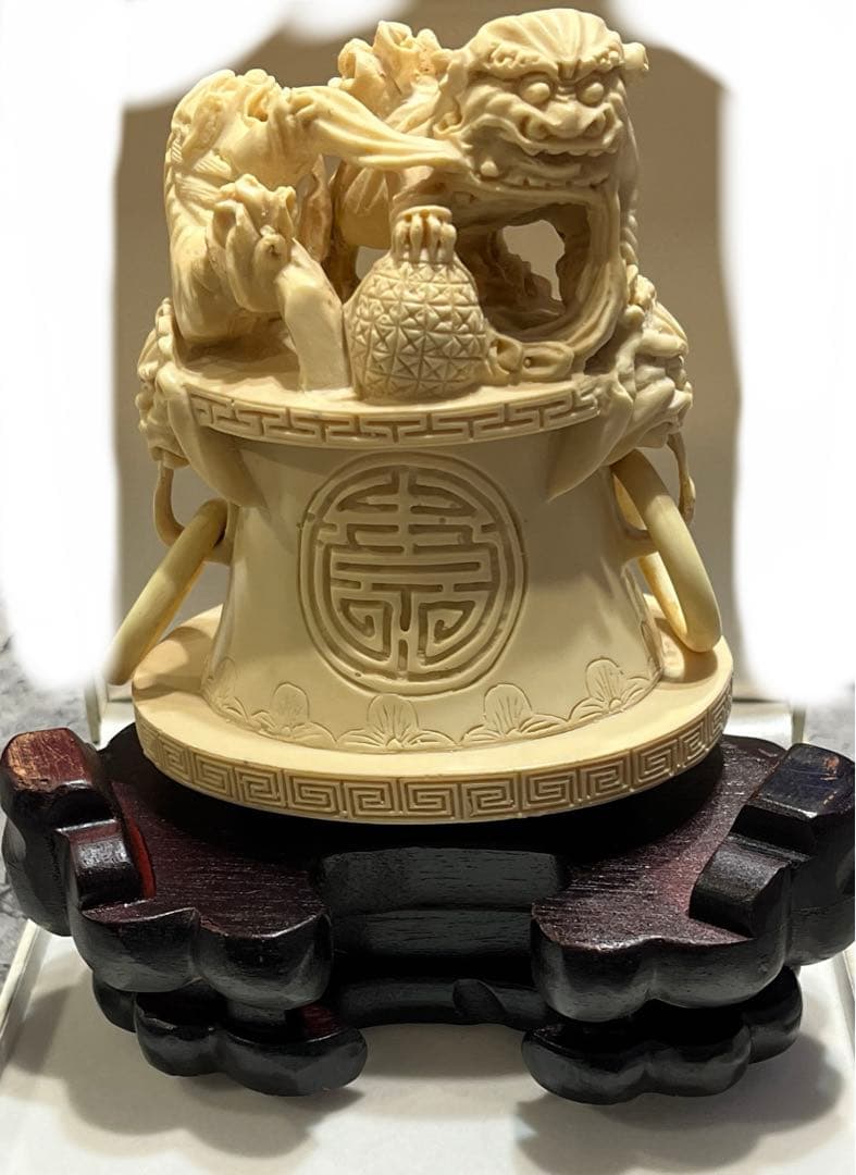 a139 ぞげ？ 置物 狛犬？シーサ？中国？彫刻
