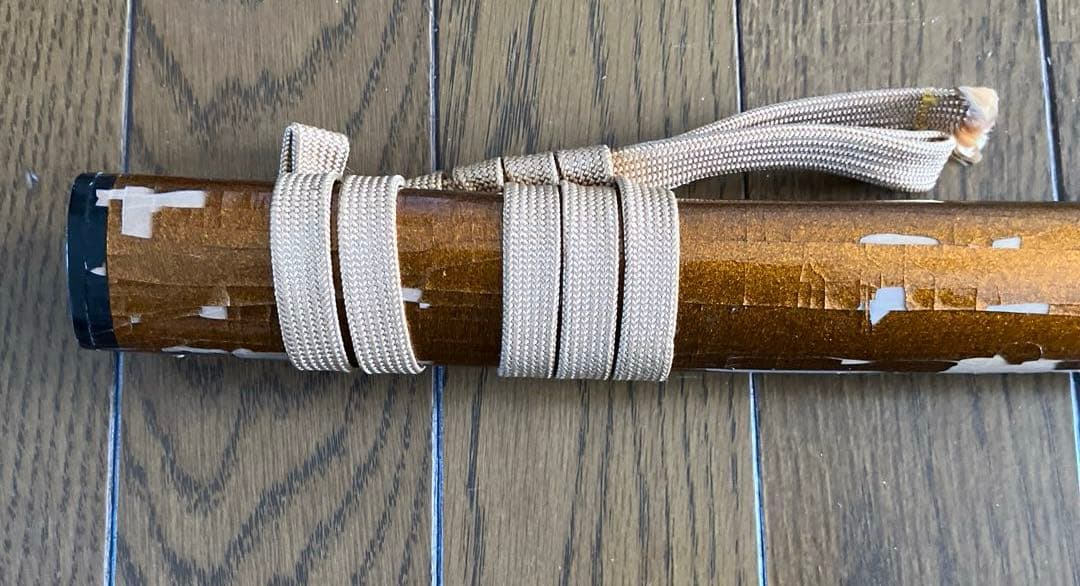 模造刀つば龍すかし　赤、黒2本セット➕掛け台➕袋セット（鑑賞用）