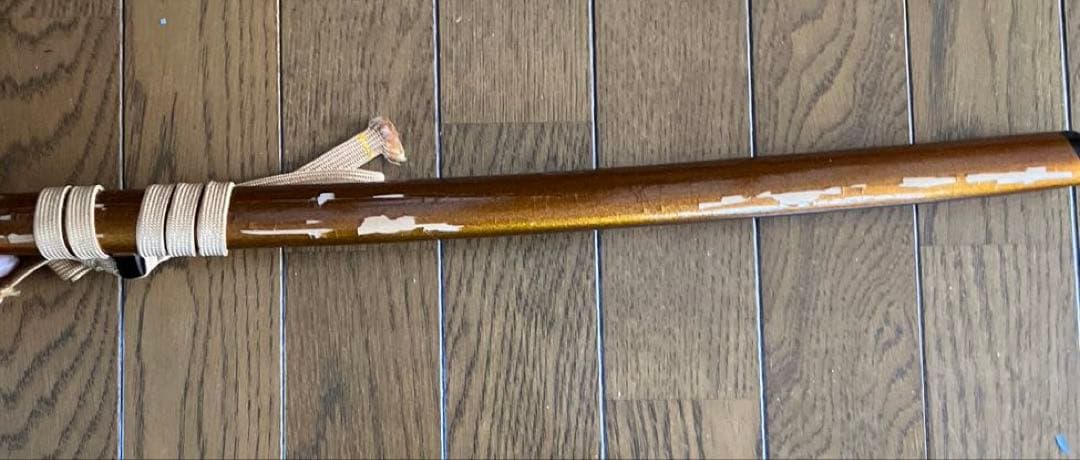 模造刀つば龍すかし　赤、黒2本セット➕掛け台➕袋セット（鑑賞用）