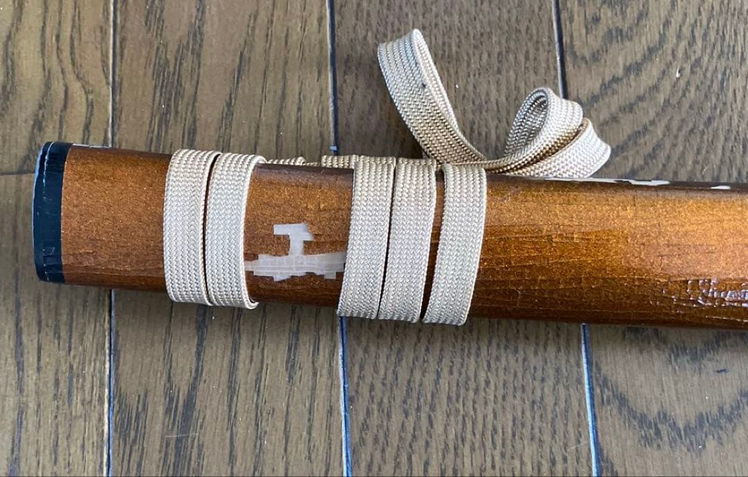 模造刀つば龍すかし　赤、黒2本セット➕掛け台➕袋セット（鑑賞用）