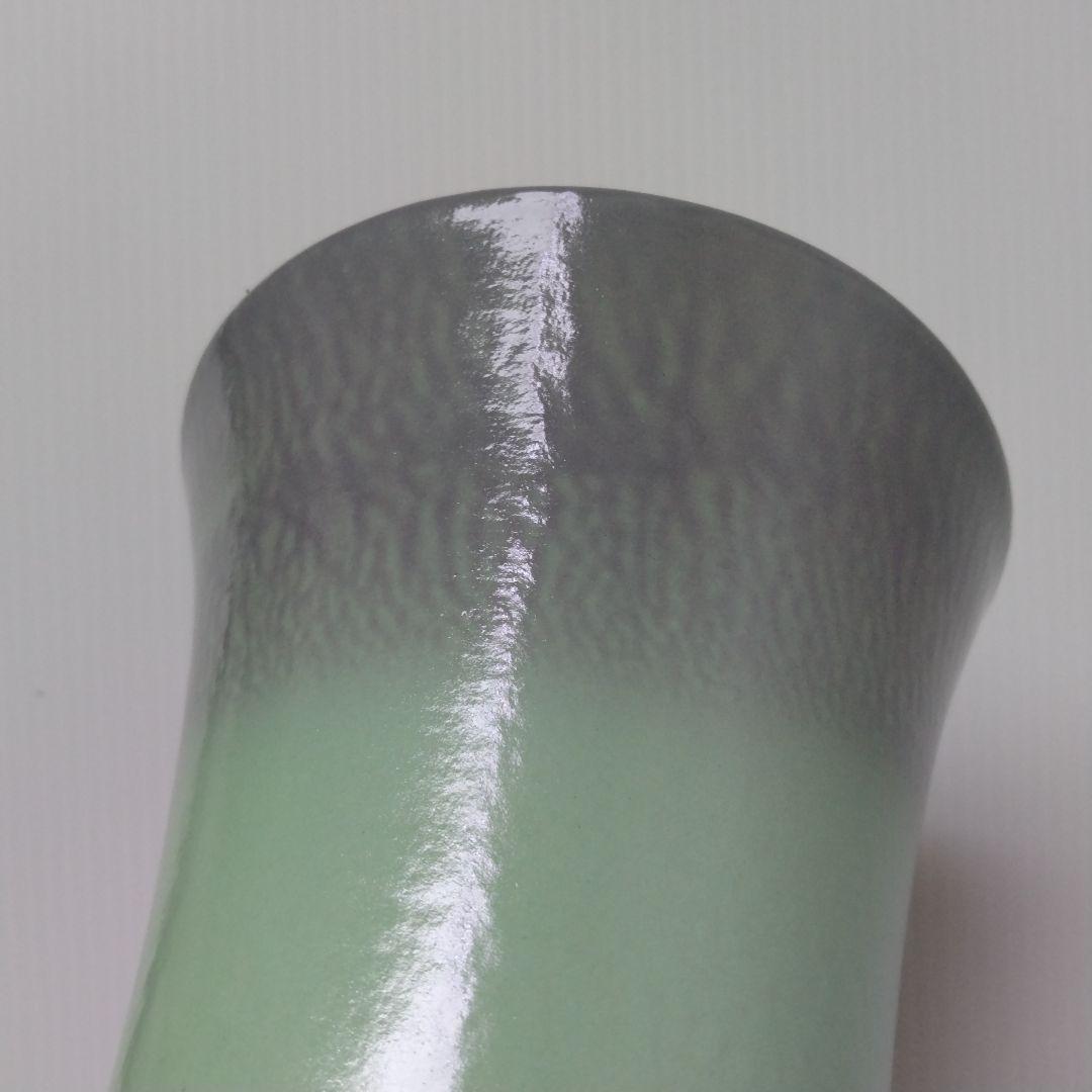 京焼 清水焼 正明窯 立花 花器 池坊 草月 自由花 生け花 グリーン グレー