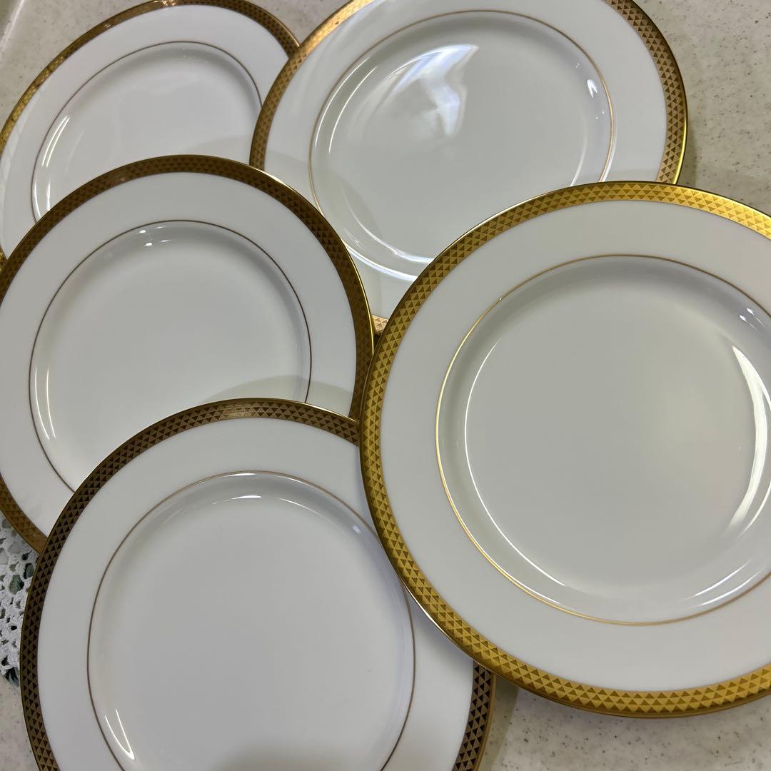 ☆ 新品　リッチフィールド　たち吉　金彩縁　プレート5枚