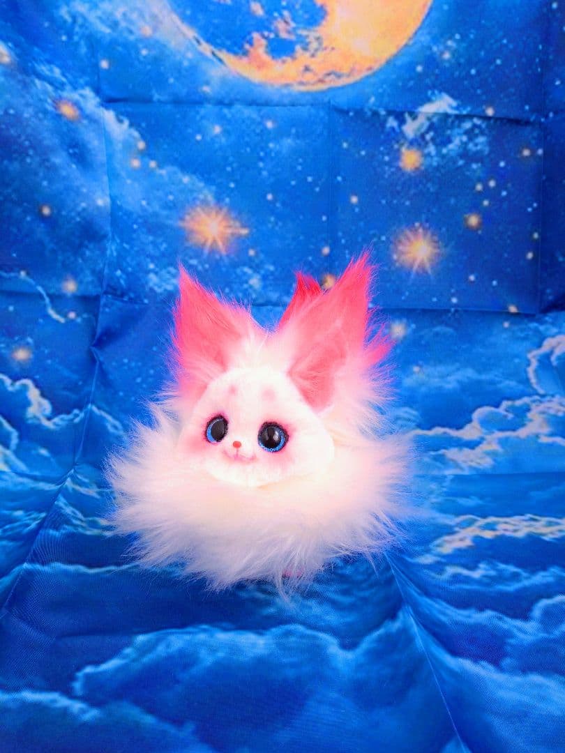 キツネぬいぐるみハンドメイドArtDollアートドールartdoll fox猫狐