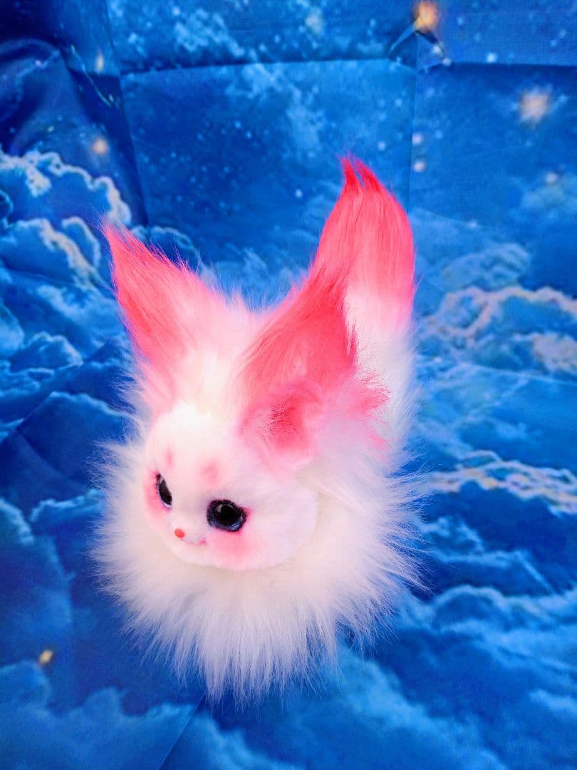 キツネぬいぐるみハンドメイドArtDollアートドールartdoll fox猫狐