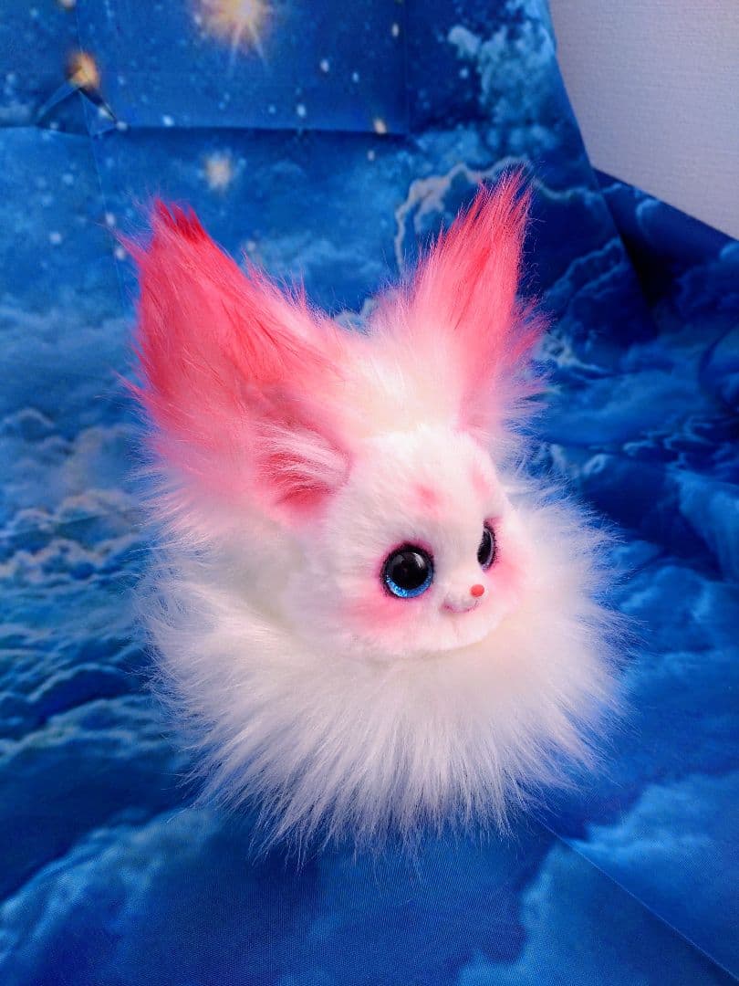 キツネぬいぐるみハンドメイドArtDollアートドールartdoll fox猫狐