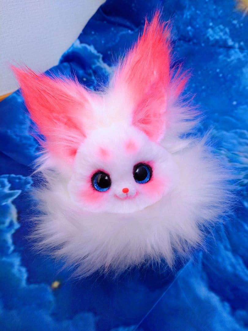 キツネぬいぐるみハンドメイドArtDollアートドールartdoll fox猫狐