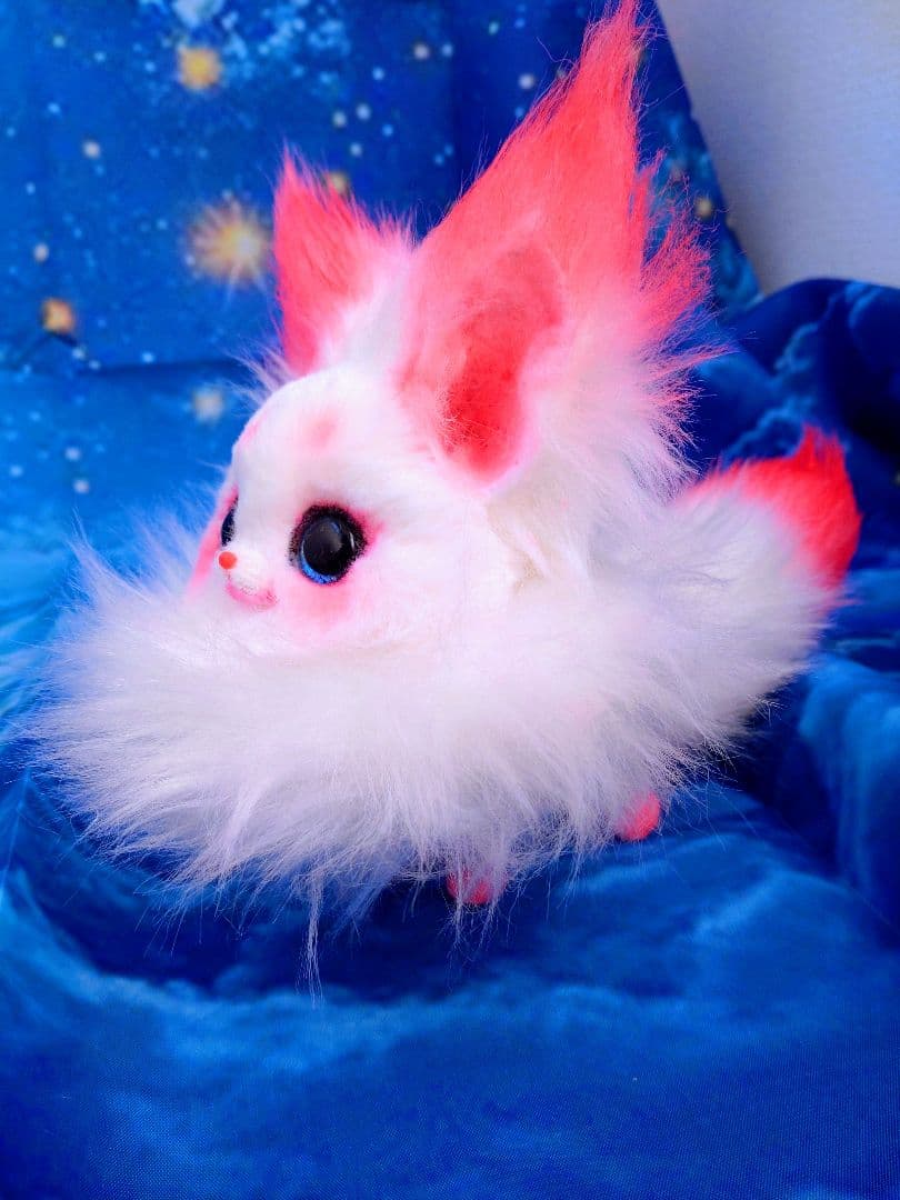 キツネぬいぐるみハンドメイドArtDollアートドールartdoll fox猫狐