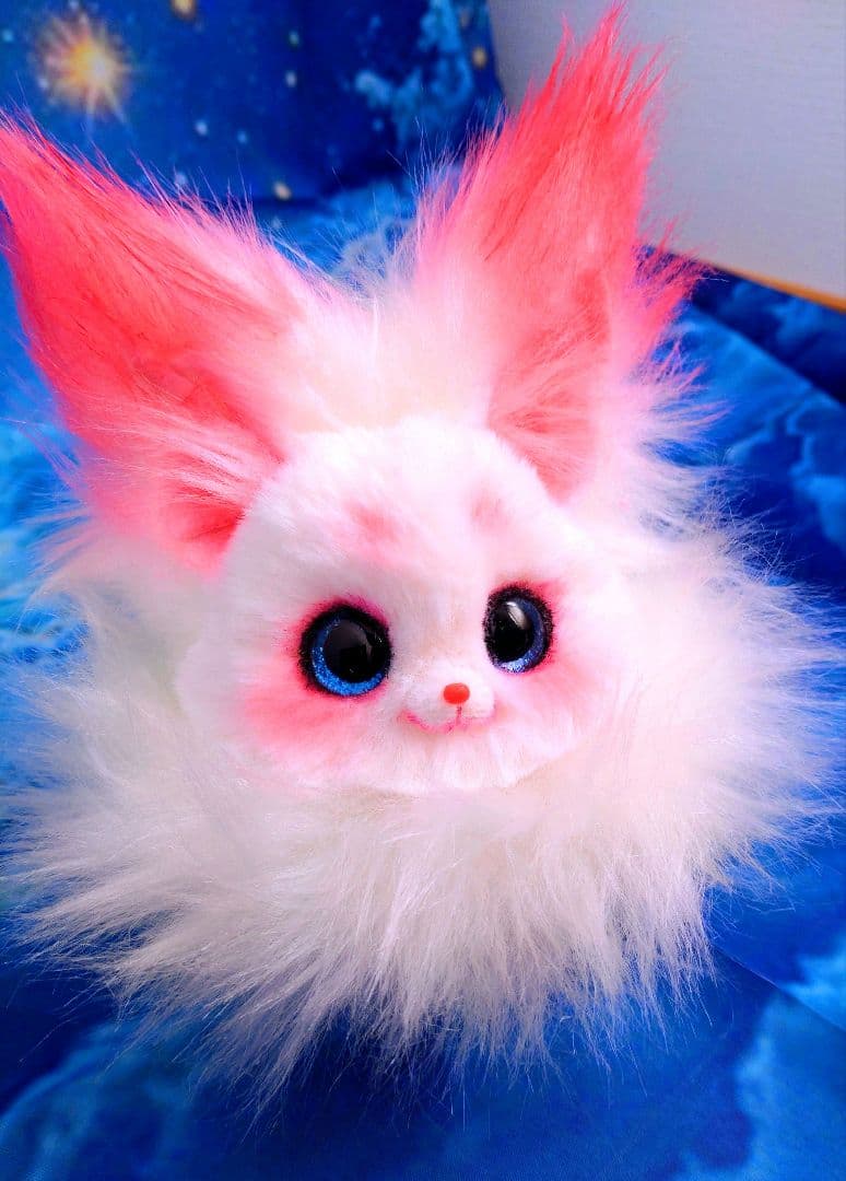 キツネぬいぐるみハンドメイドArtDollアートドールartdoll fox猫狐