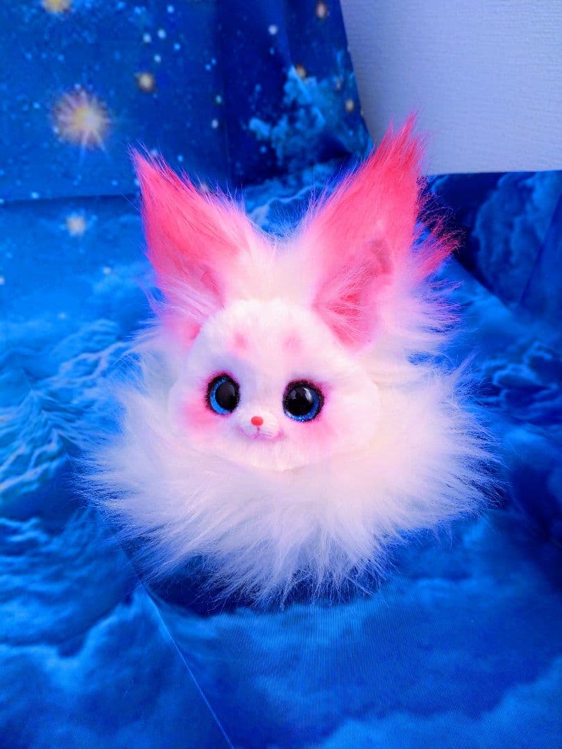 キツネぬいぐるみハンドメイドArtDollアートドールartdoll fox猫狐