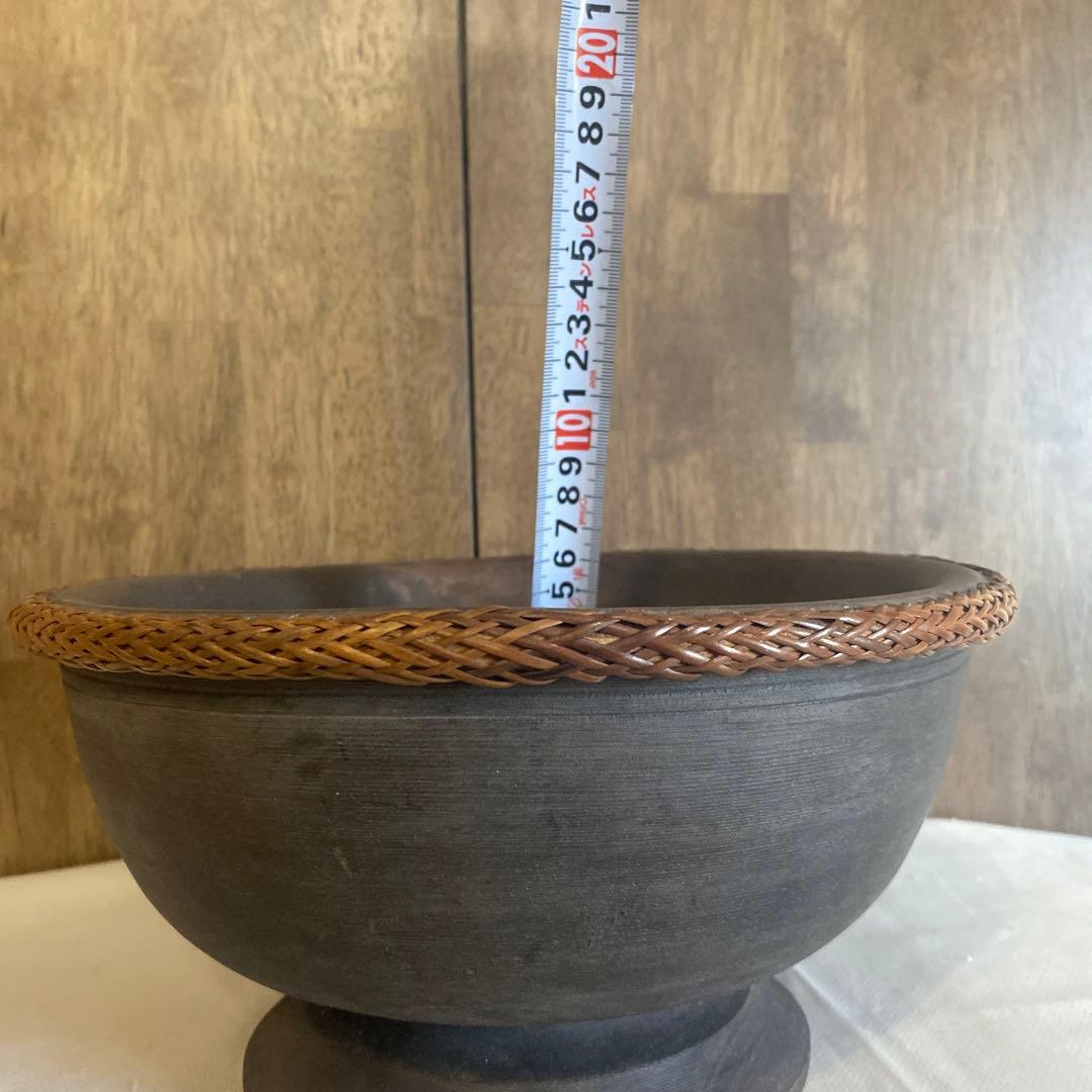 バリ ホテル リゾート ボウル インテリア アタ マホガニー グリーン 鉢カバー