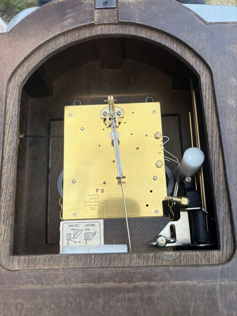 ミブラン時計　ミブラン　重鎮振り子時計　分銅式時計　分銅式時計　アンティーク時計