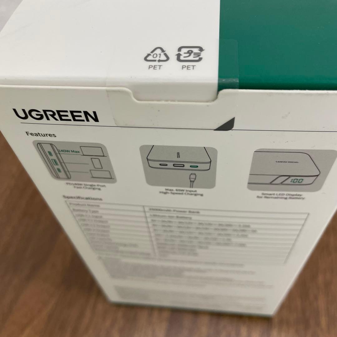 10033 UGREEN PD3.1モバイルバッテリー 145W25000mAh