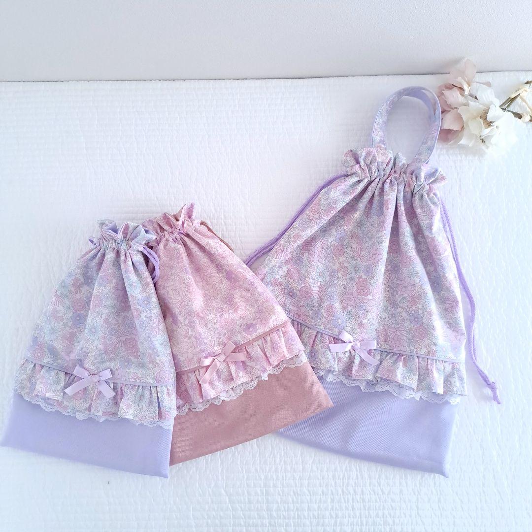 【popcandy】入園入学セット レッスンバッグ 巾着袋 ハンドメイド