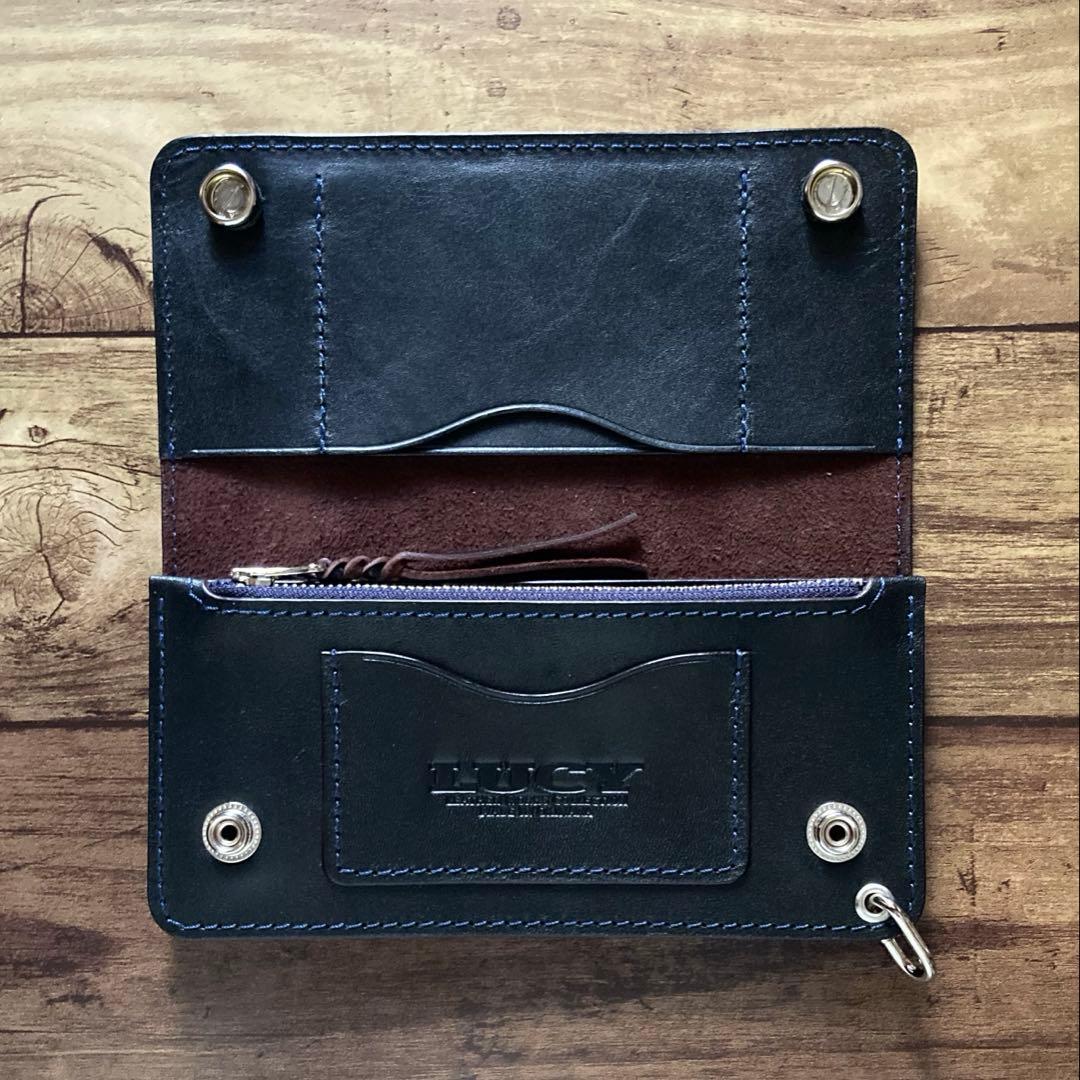 【たけ様ご確認用】トラッカーウォレット180（ロング）クロスボールコンチョ