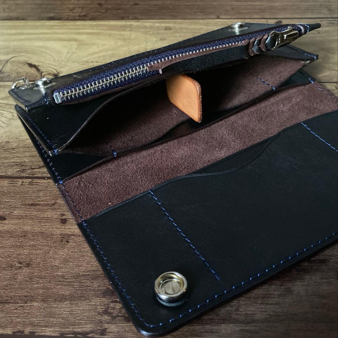 【たけ様ご確認用】トラッカーウォレット180（ロング）クロスボールコンチョ