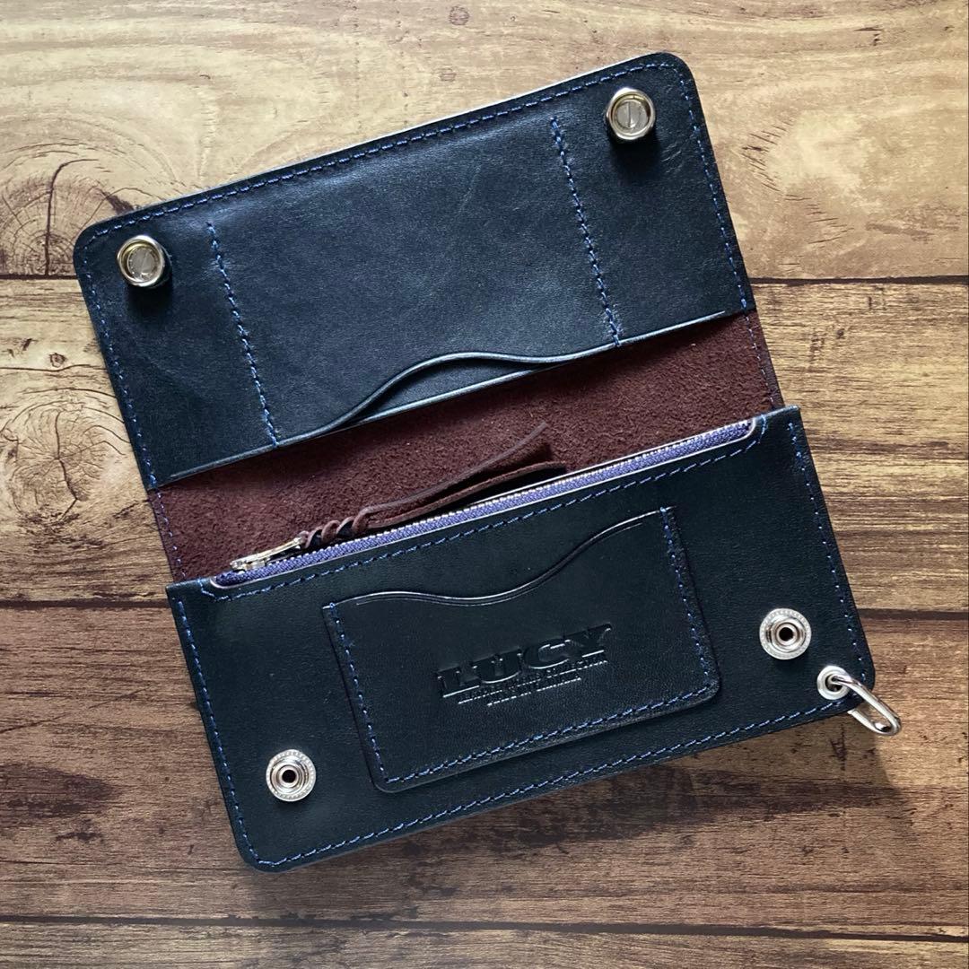 【たけ様ご確認用】トラッカーウォレット180（ロング）クロスボールコンチョ