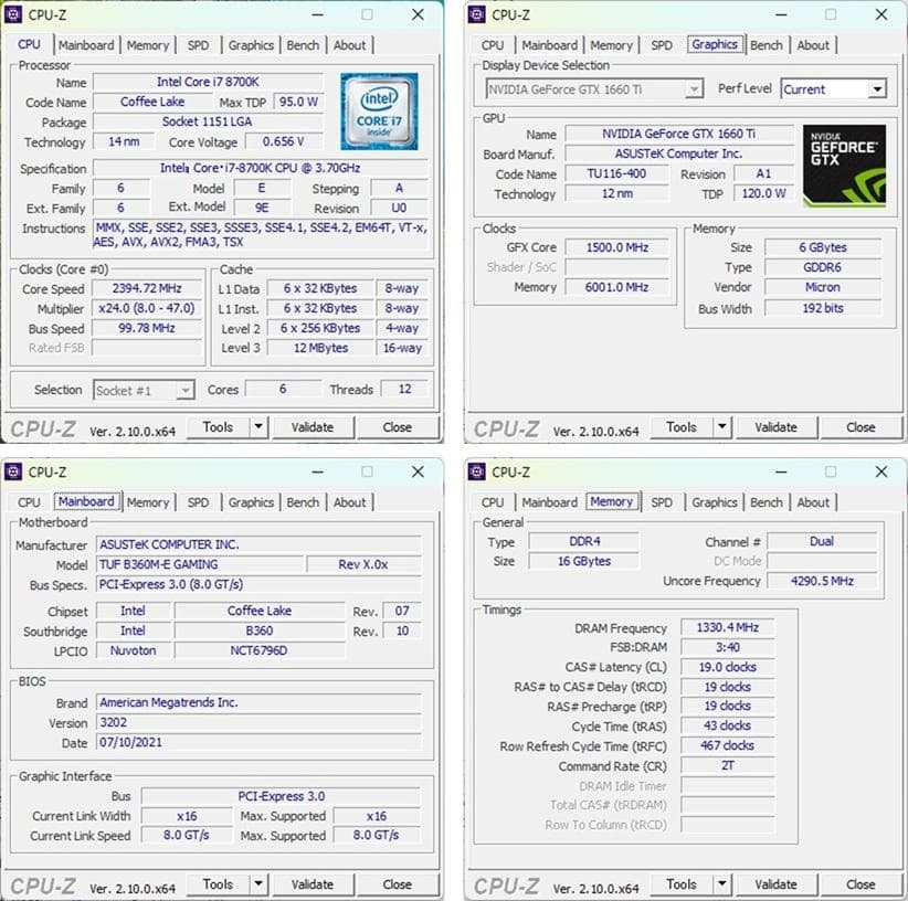 ゲーミングPC/i7 8700K/GTX1660Ti/モンハンワイルズ快適