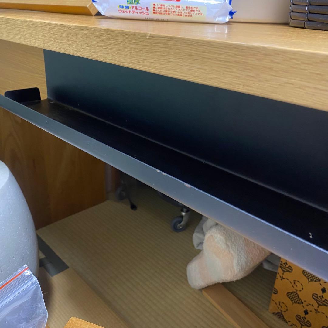 【②も要購入】① 廃盤品　無印良品　MUJI コの字　デスク　無垢材デスク