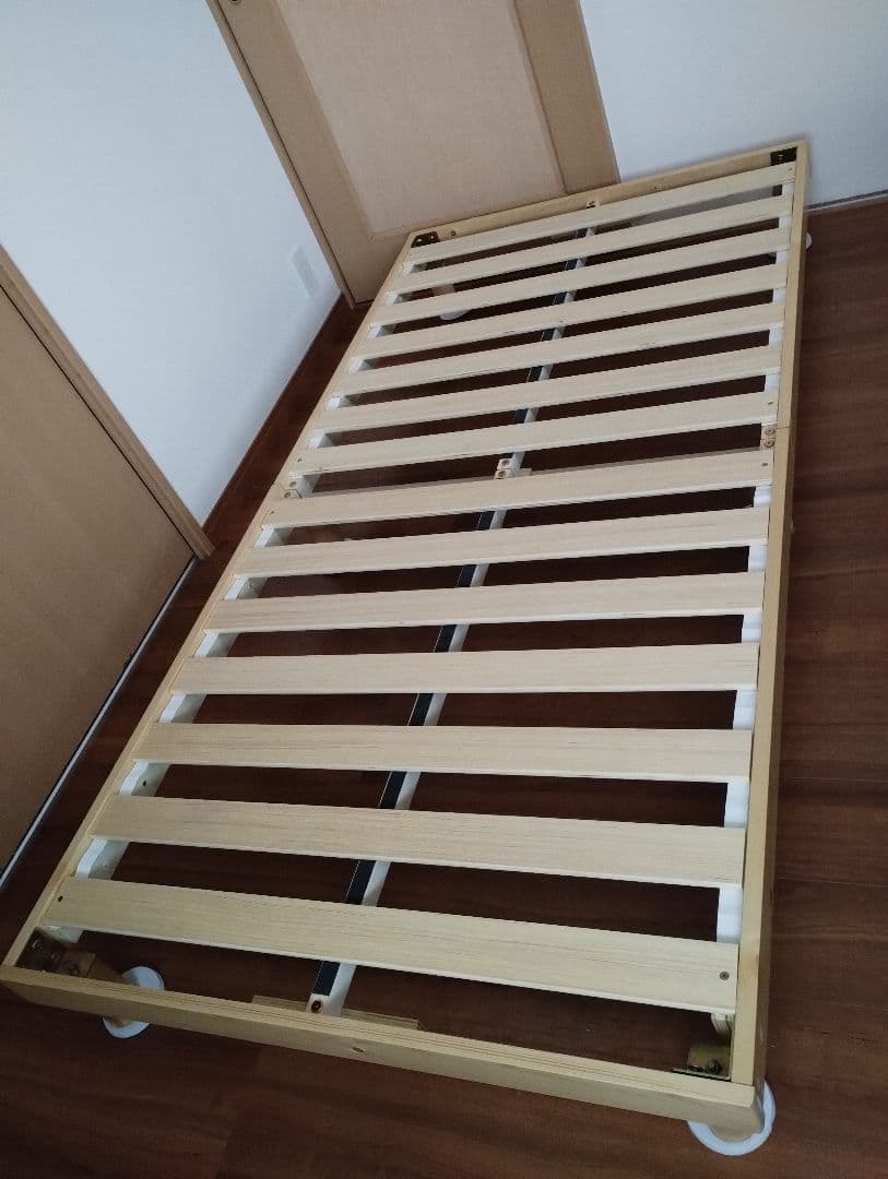 北欧パインベッド 天然木ベッドフレーム すのこベッド すのこ セミダブル2セット